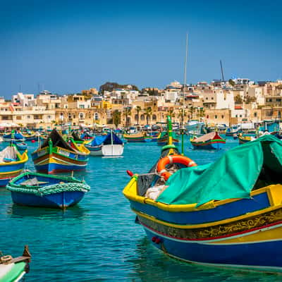 The bay of Marsaxlokk, Malta