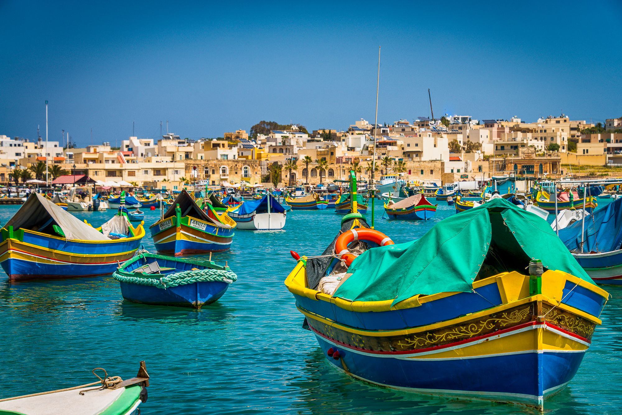 The bay of Marsaxlokk, Malta