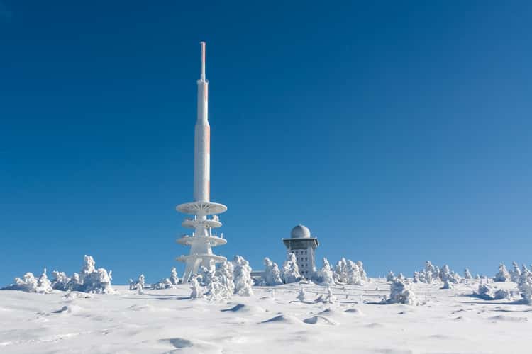 Transmitters on the Brocken Summit