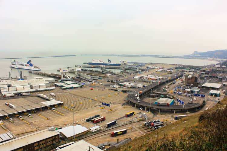 View to Dover harbour
