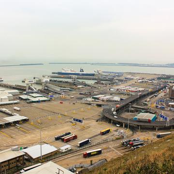 View to Dover harbour, United Kingdom