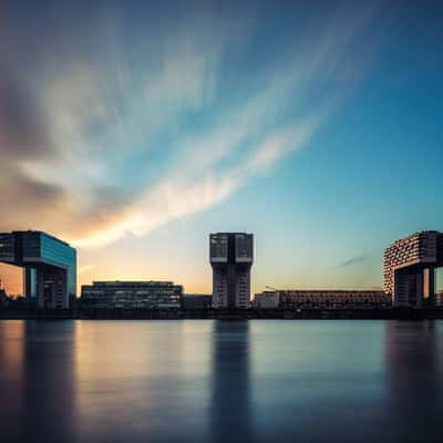 View to Rheinauhafen, Cologne, Germany