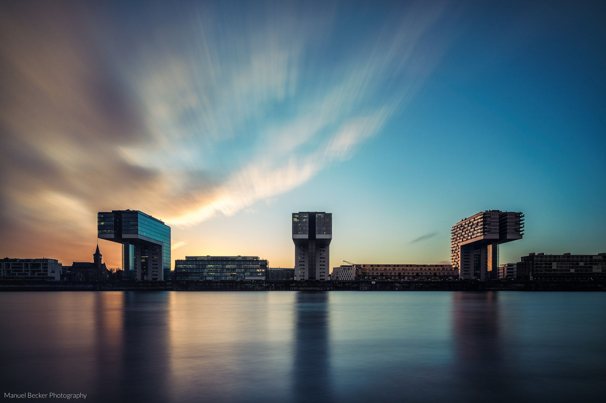 View to Rheinauhafen, Cologne, Germany