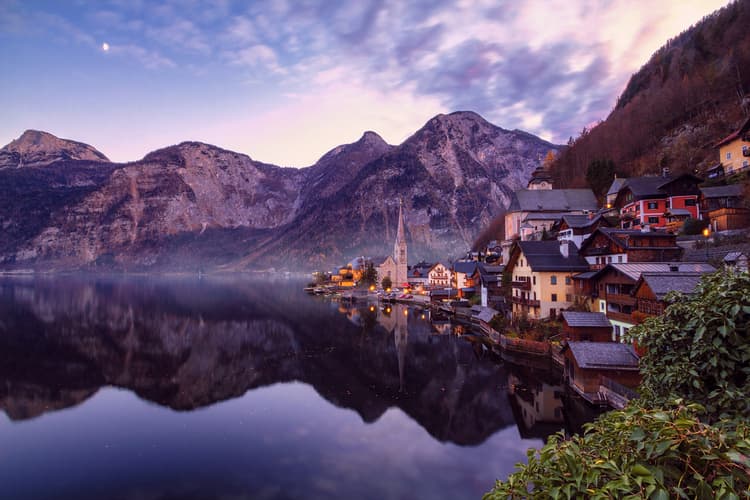 Village Hallstatt in Austria