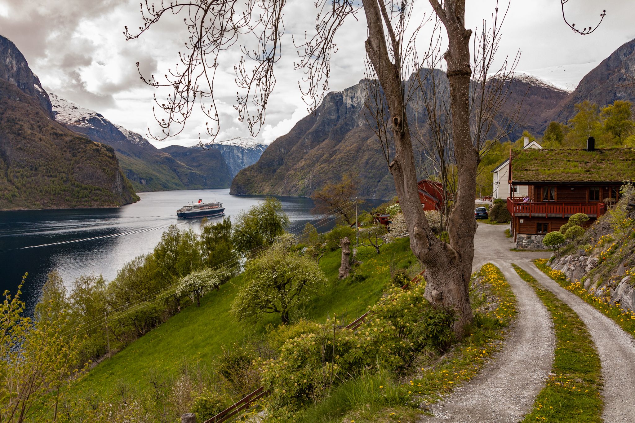 Aurlandsfjord near Aurland, Norway