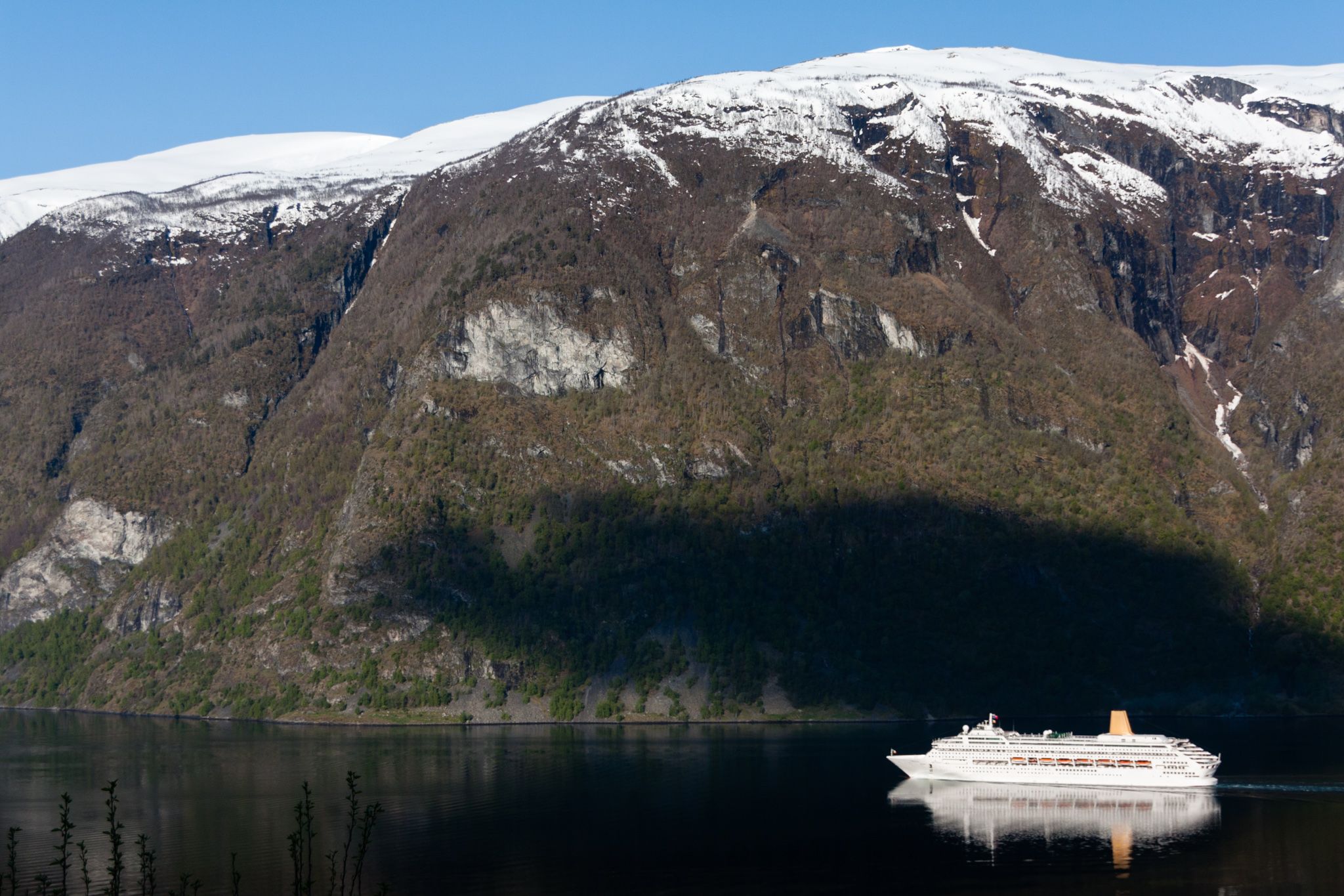 Aurlandsfjord near Aurland, Norway