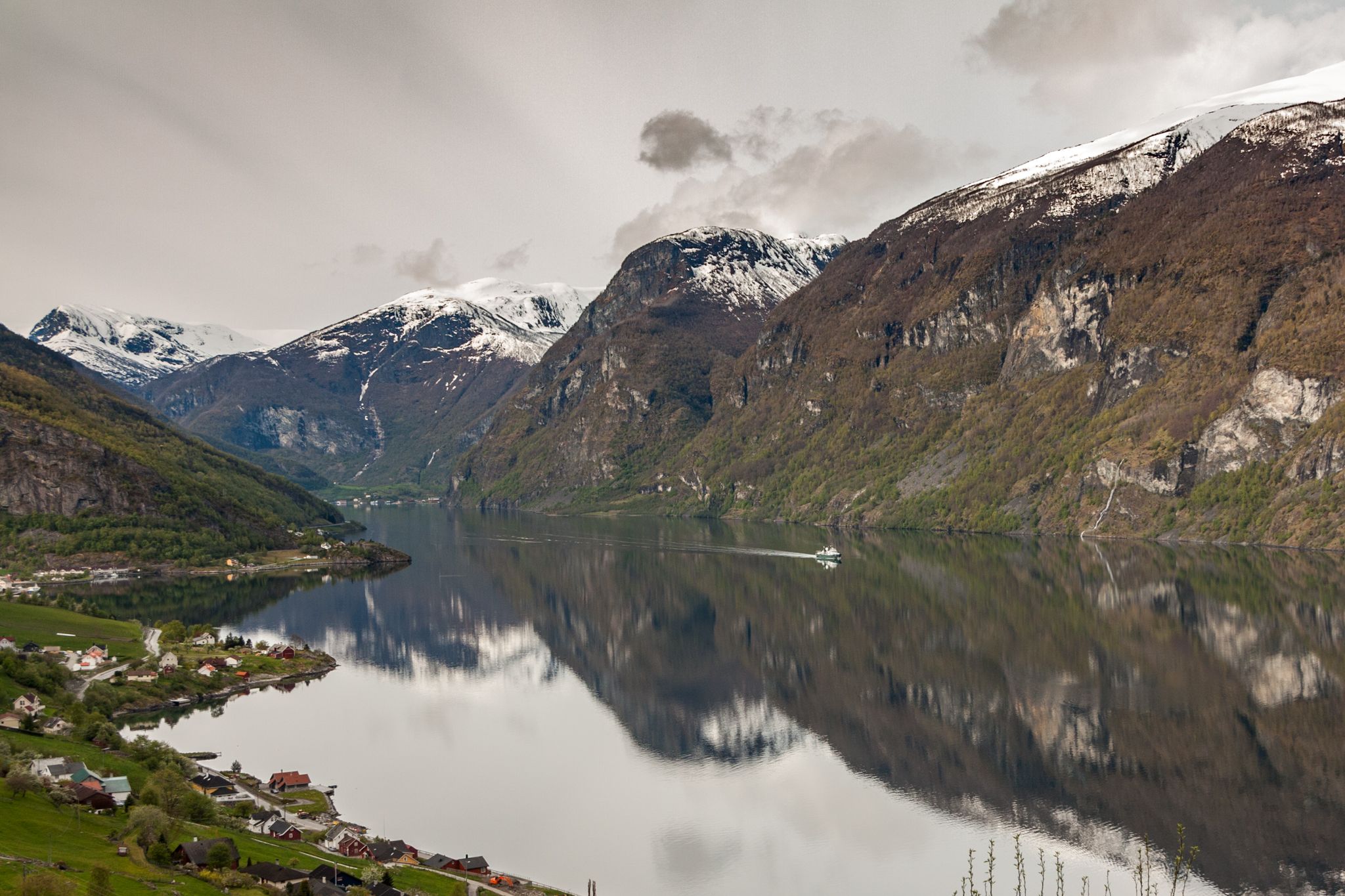 Aurlandsfjord near Aurland, Norway
