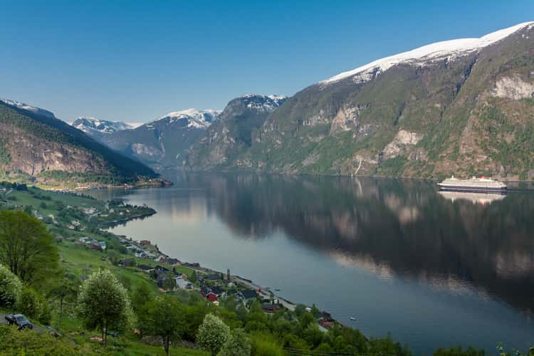 Aurlandsfjord near Aurland