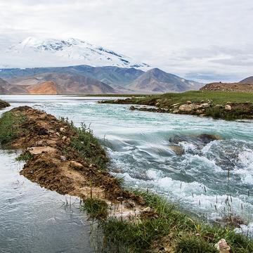 View of the Muztag Ata, Tajikistan