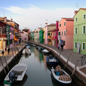 Colour Houses, Venice, Italy