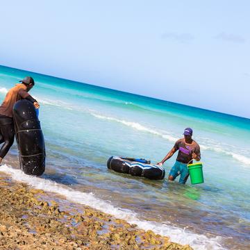 Fishers in Varadero, Cuba
