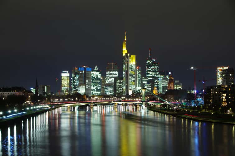 View from “Deutschherrenbridge“, Frankfurt am Main