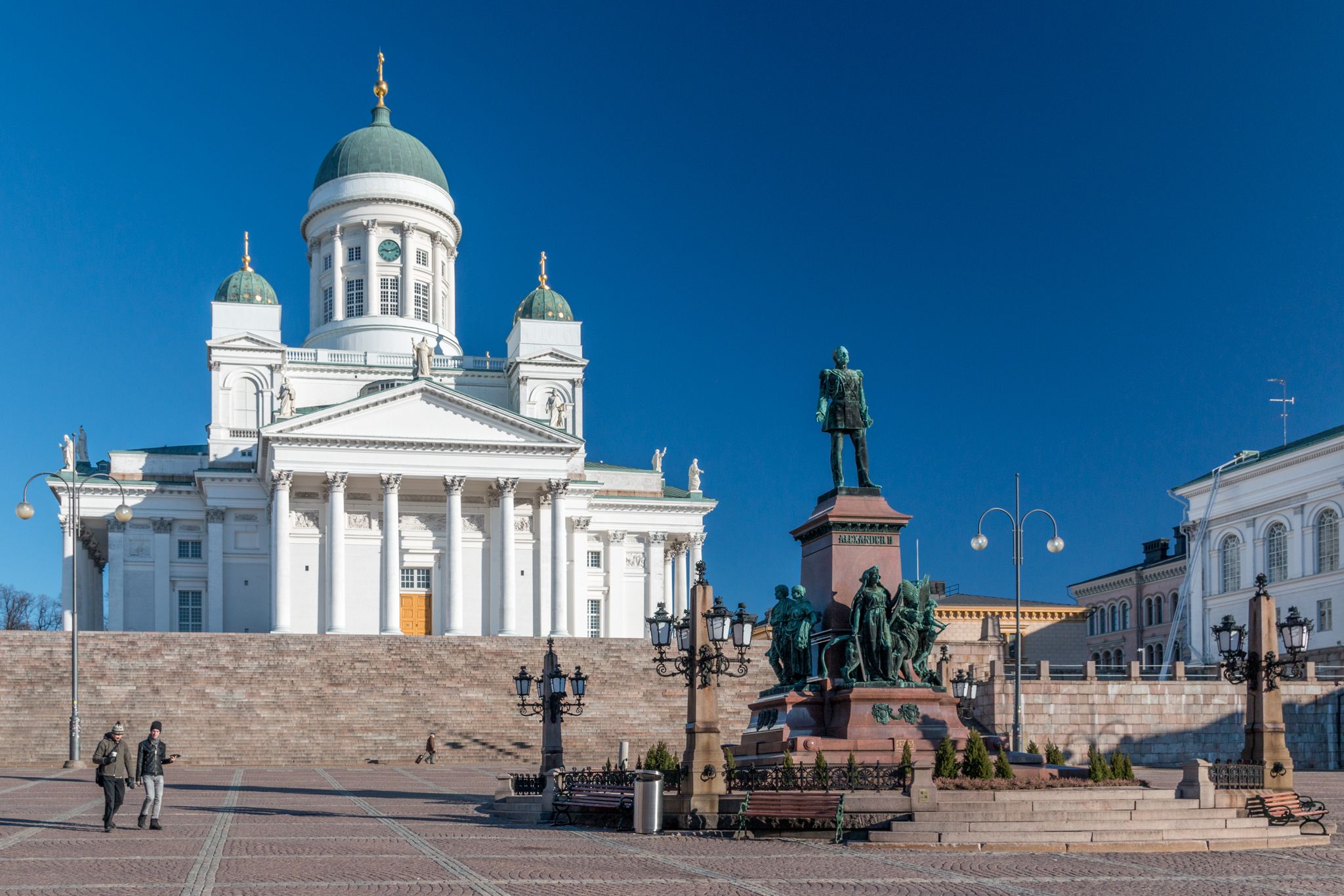 Front view of Helsinki Cathedral (Helsingin tuomiokirkko), Finland
