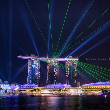 Laser Show at Marina Bay, Singapore