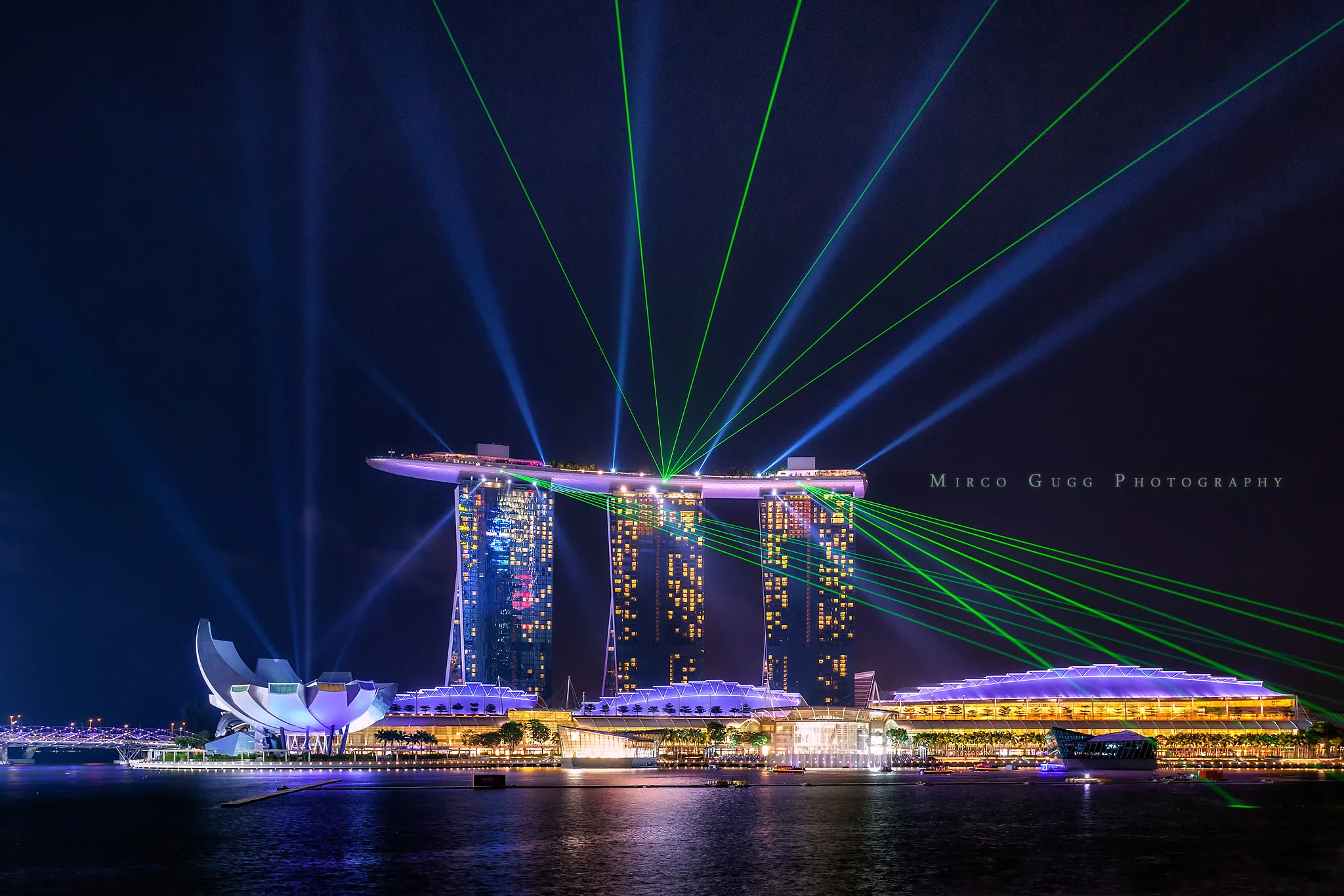 Laser Show at Marina Bay, Singapore