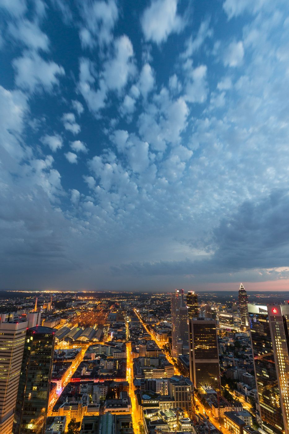 View from Maintower, Frankfurt am Main, Germany