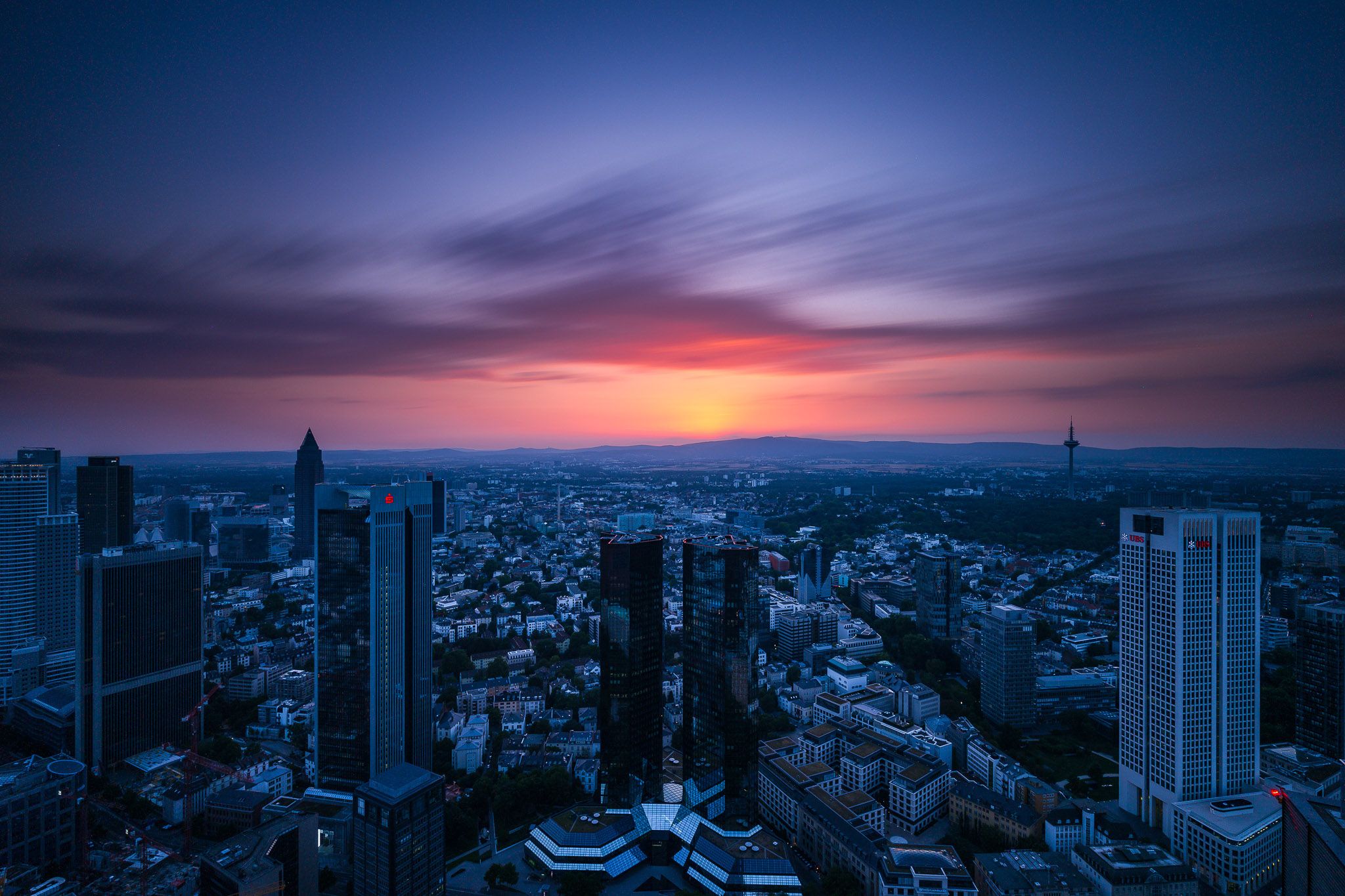 View from Maintower, Frankfurt am Main, Germany