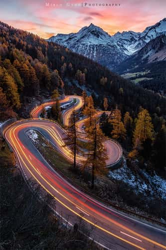 Maloja Pass Road