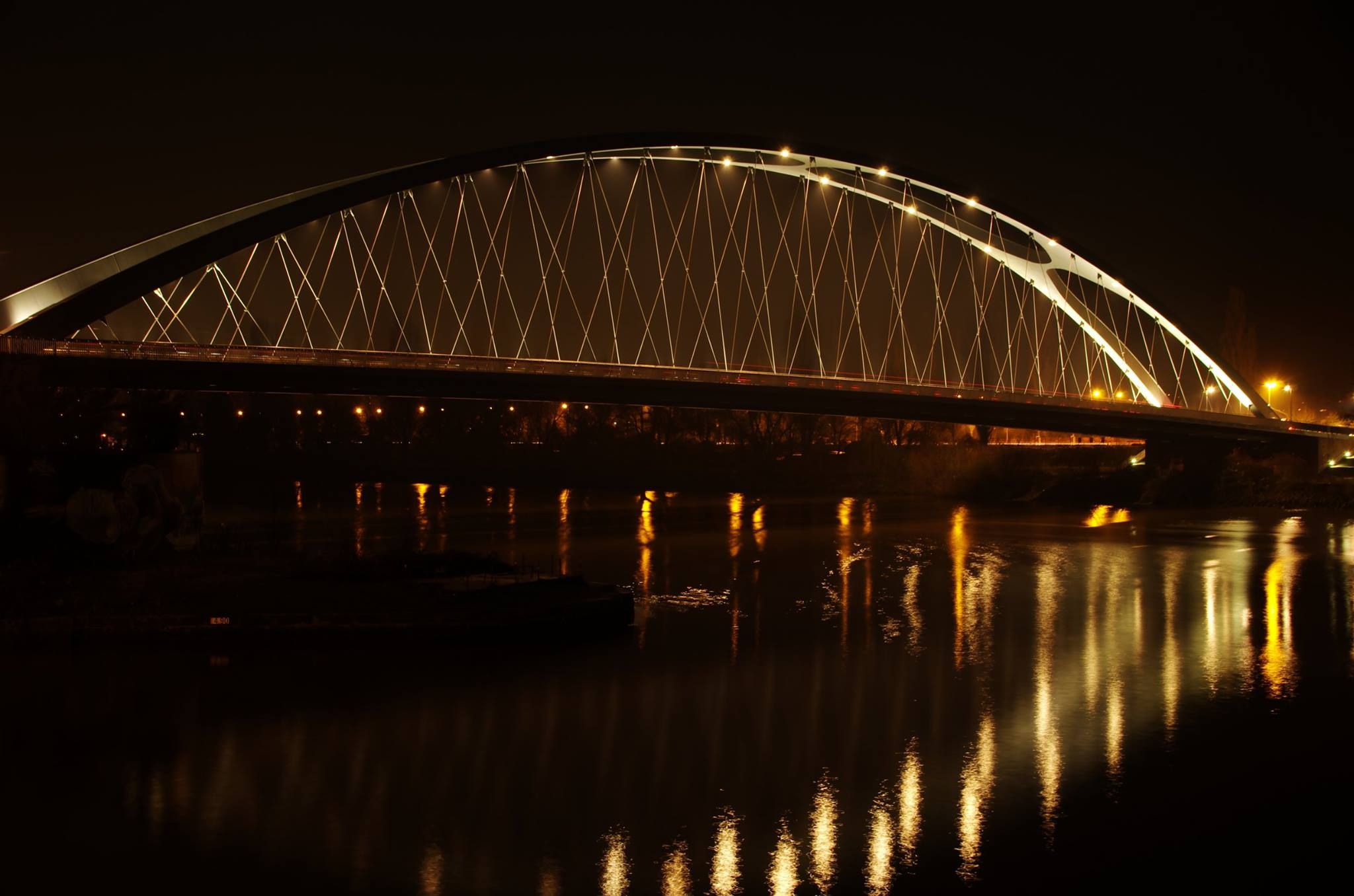 Osthafenbrücke, Frankfurt am Main, Germany