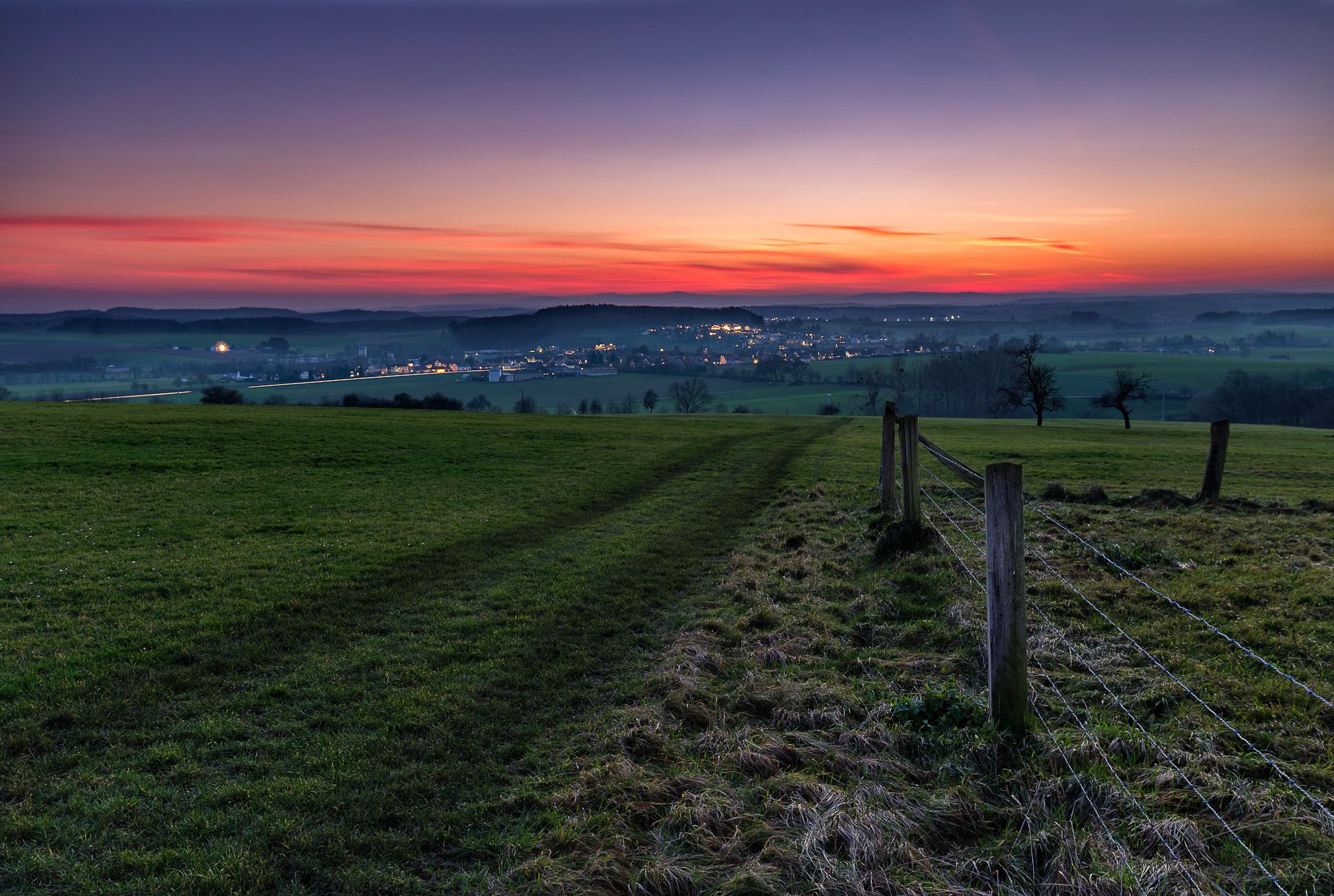 Queckborn sunset spot, Germany