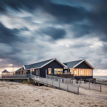 Restaurant at the beach, Zeeland, Netherlands