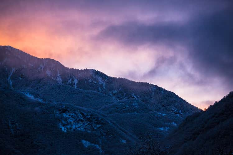 Sonnenuntergang im Valle Onsernone