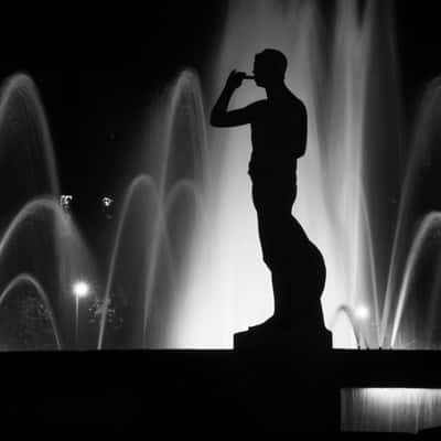 Statue @ Placa Catalunya, Spain