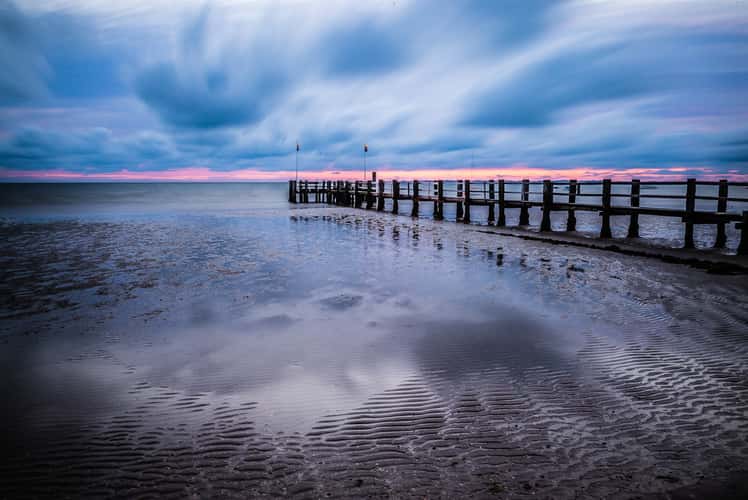Utersum Strand next to pier
