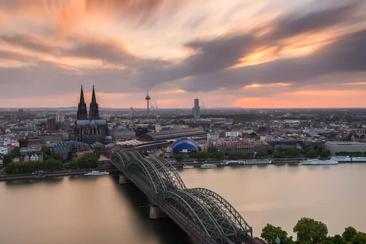View from Triangle Tower in Cologne