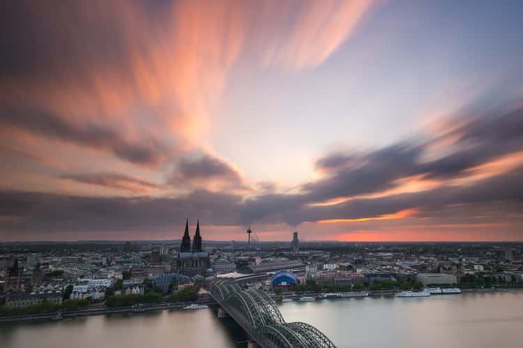 View from Triangle Tower in Cologne