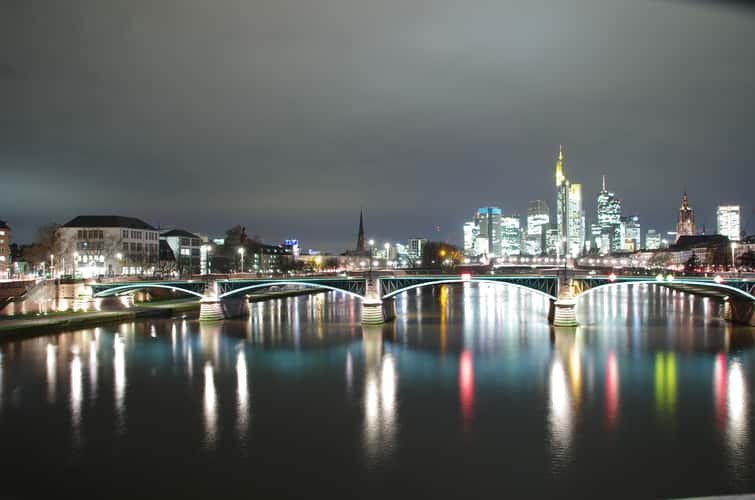 View from the Flößerbrücke, Frankfurt am Main