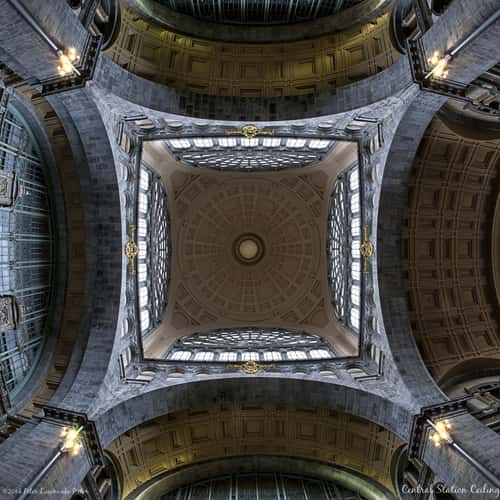 Ceiling of the Antwerp Central Station