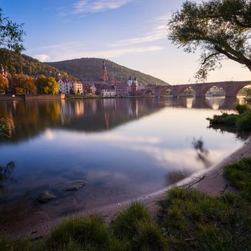 At the Neckar river, Heidelberg, Germany
