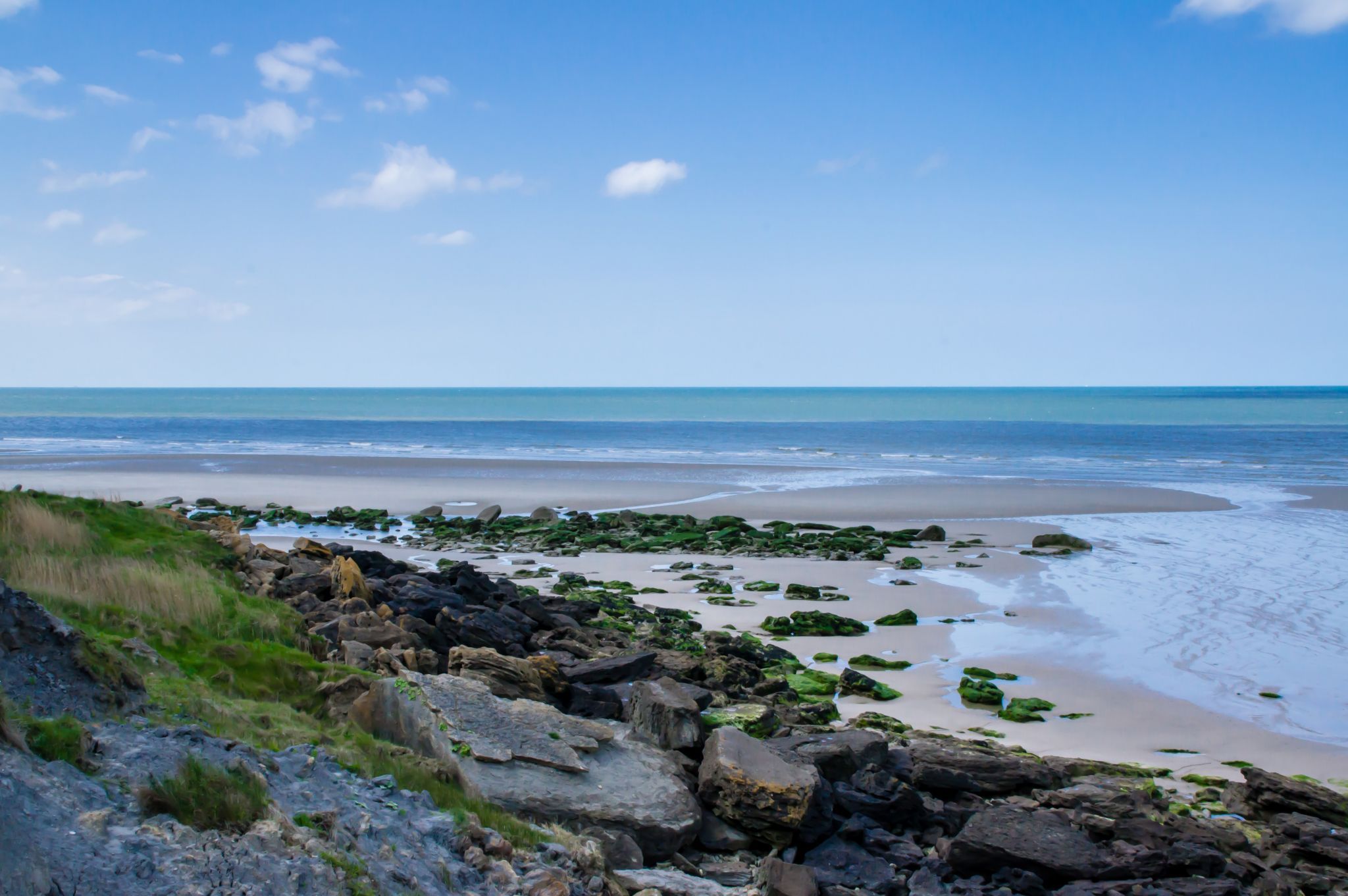 Beach of Équihen-Plage, France