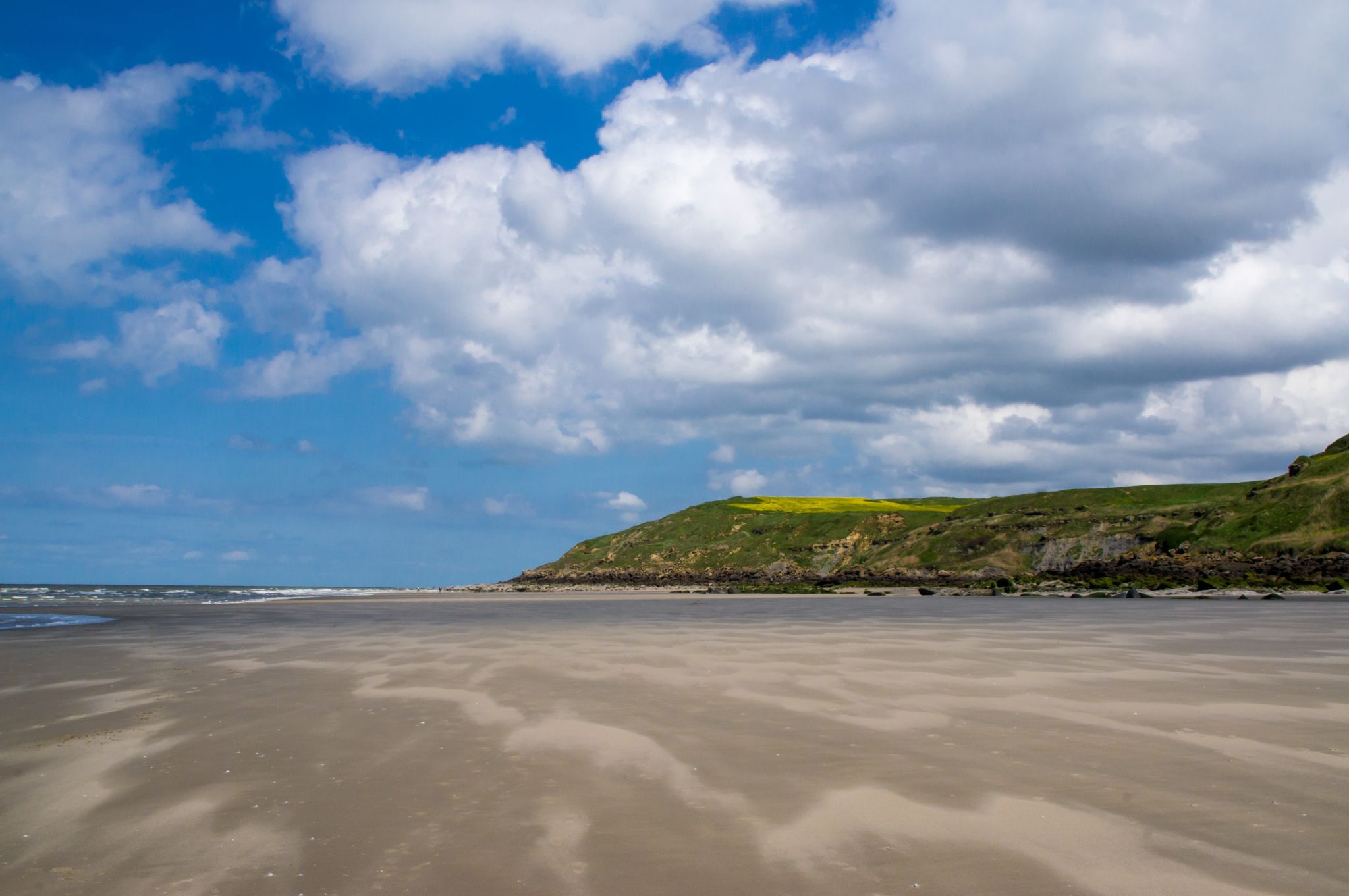 Beach of Équihen-Plage, France