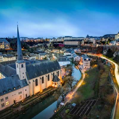 Saint-Jean-du-Grund view, Luxembourg city, Luxembourg