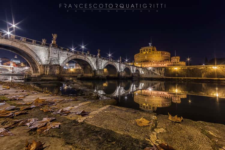 River view of Castle Sant'Angelo, Rome