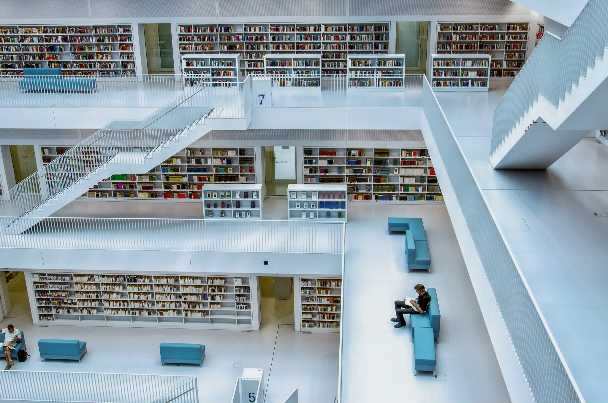 Inside City Library, Stuttgart, Germany