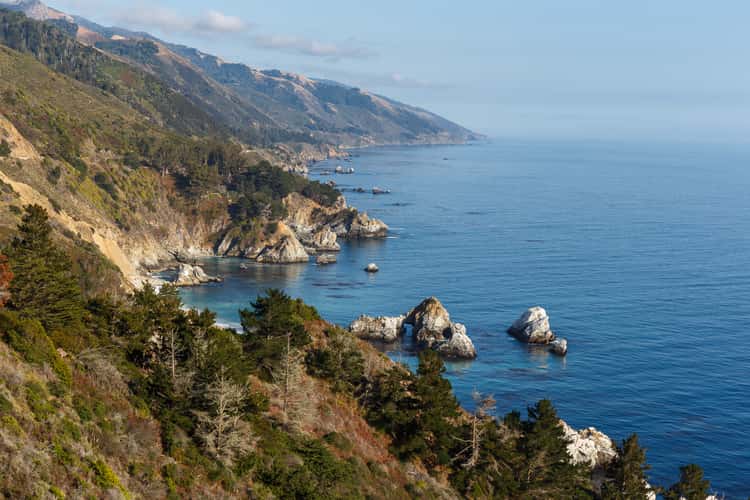 Costline view at Highway 1
