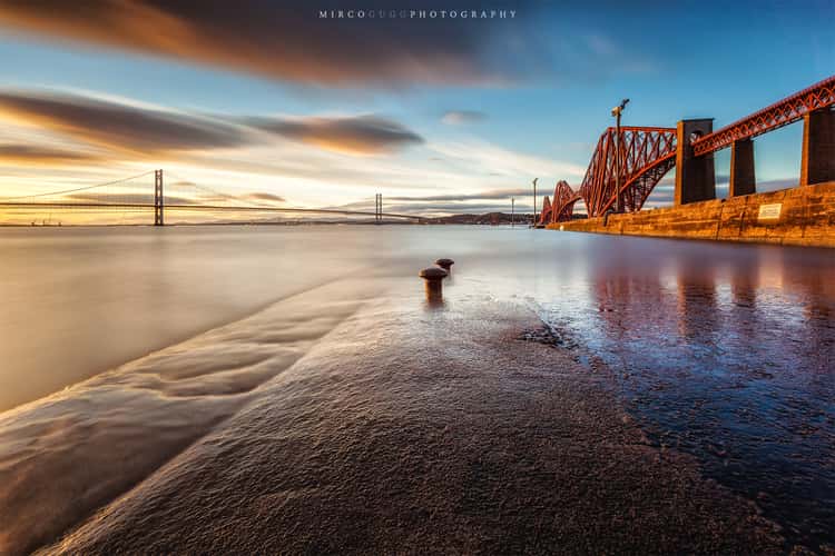 Close up from the Forth Bridge, Edinburgh