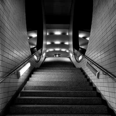 Frankfurt U-Bahnstation Messe, Germany