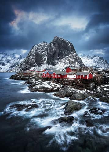 Hamnøy, classic view, Lofoten