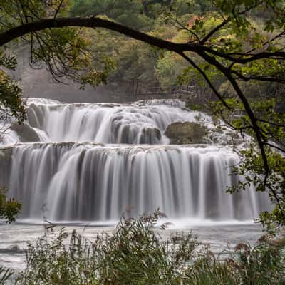 Skradinski Buk, the main waterfalls of Krka National Park, Croatia