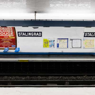 Metro Station Stalingrad, France