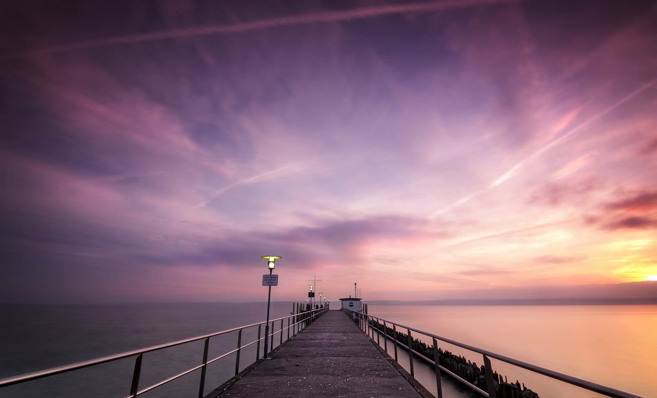 Pier at Lake Constance, Hagnau, Germany