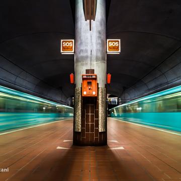 Subway station: Bockenheimer Warte, Frankfurt am Main, Germany