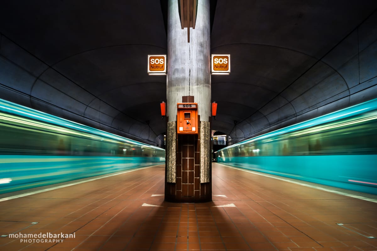 Subway station: Bockenheimer Warte, Frankfurt am Main, Germany