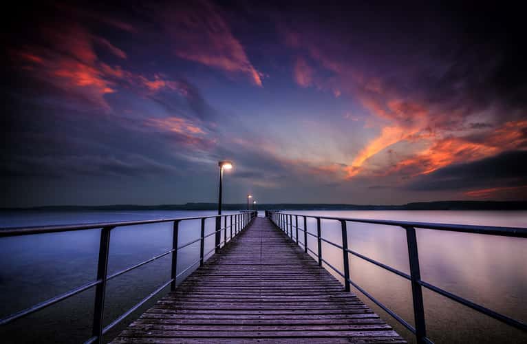 Jetty Nußdorf at Überlingen, Lake Constance