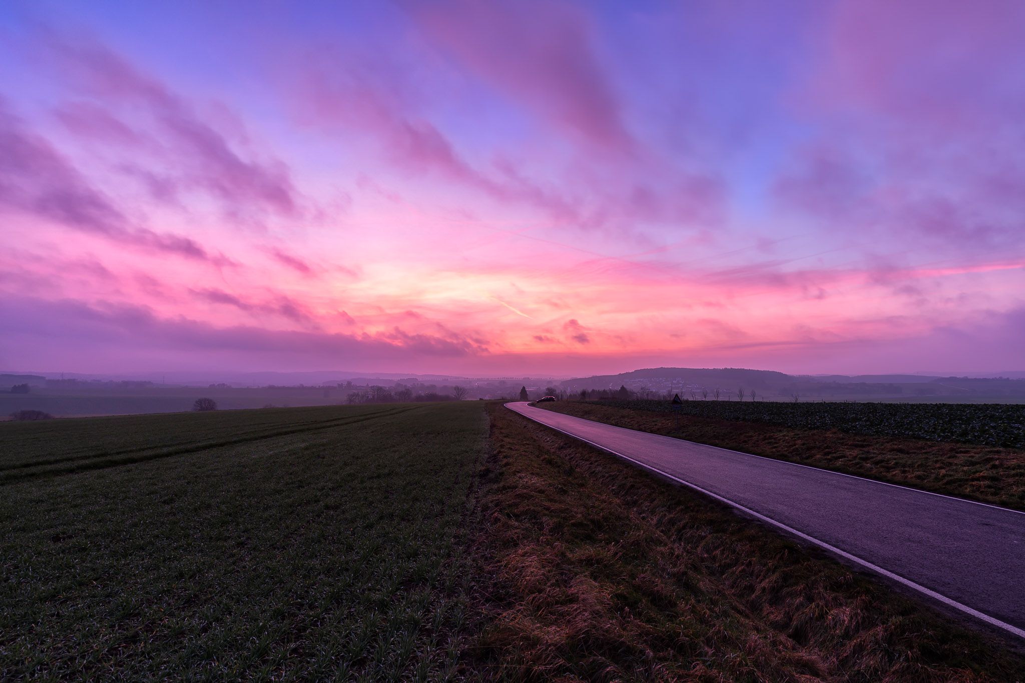 Sunrise near Queckborn, Germany