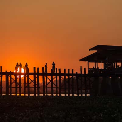 U leg bridge, Myanmar